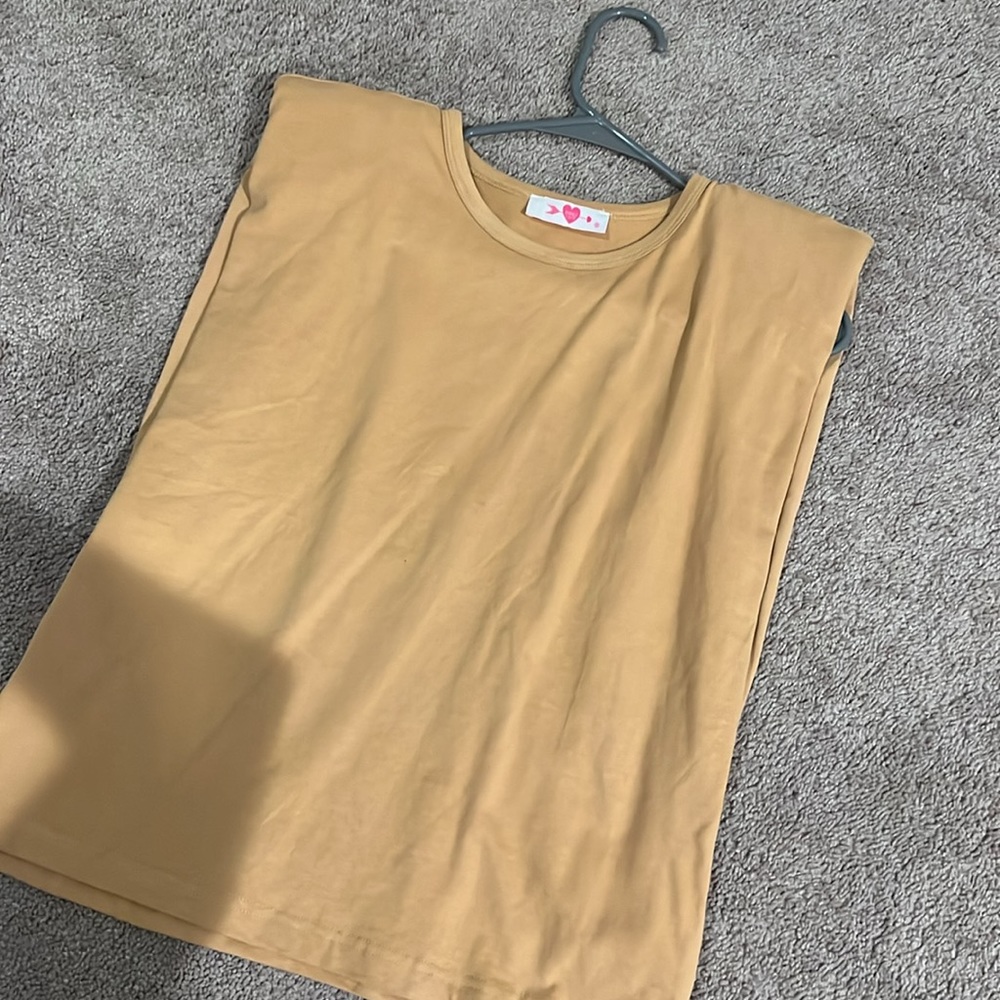 Padded shoulders buddy love tank